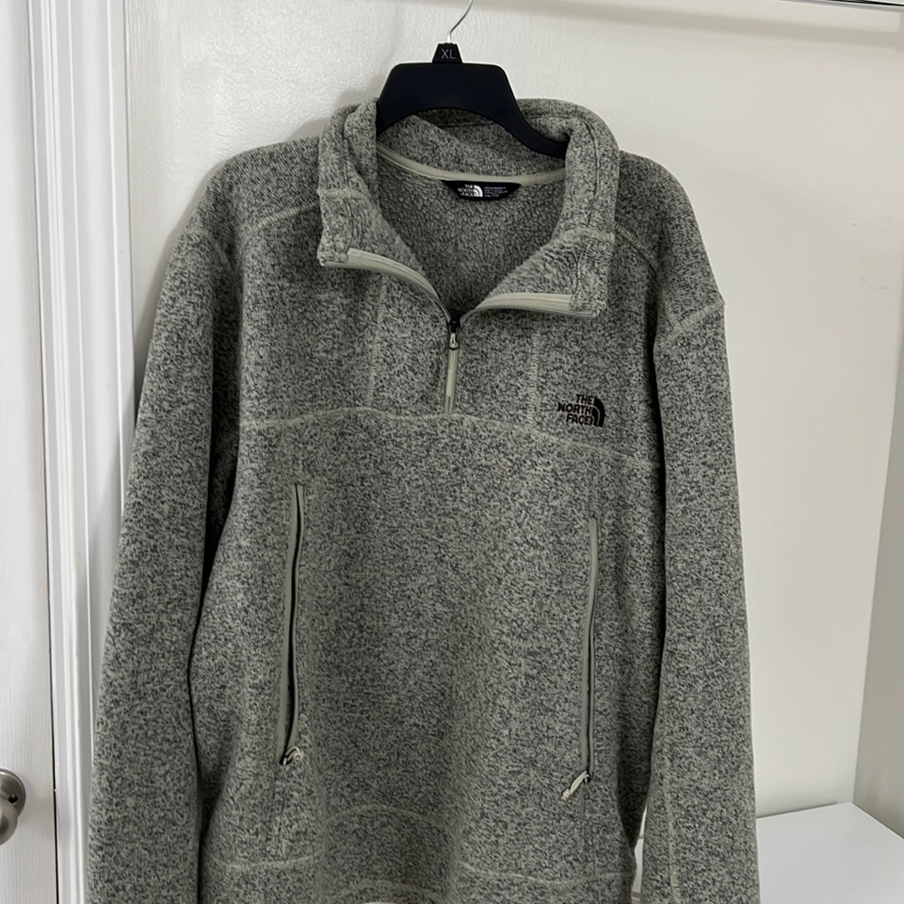Grey North Face Fleece Pullover